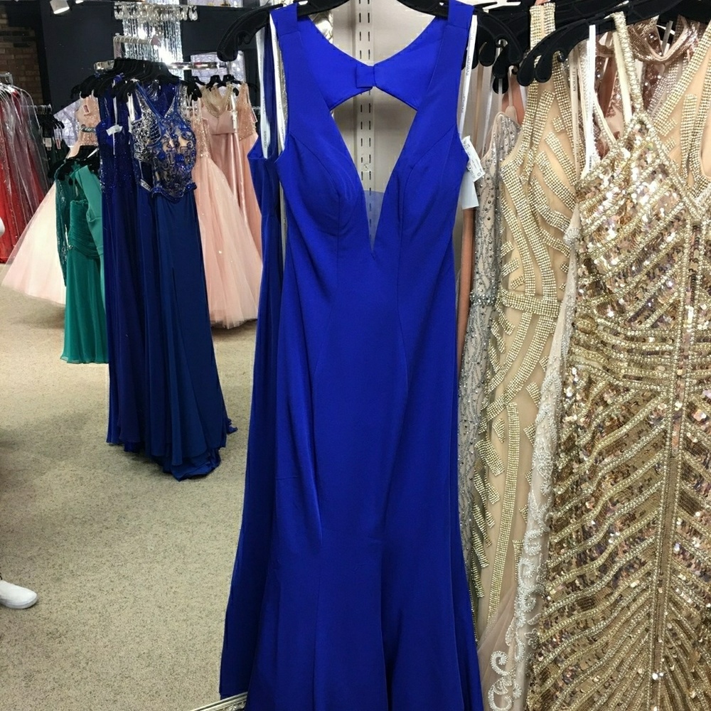 Royal blue prom dress